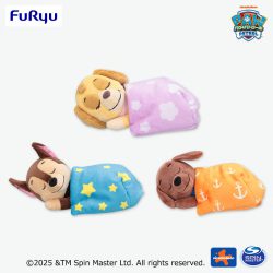 フリュー株式会社より「BED TIMEぬいぐるみ～チェイス・スカイ・ズーマ～」1月2週登場予定🐾