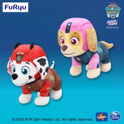 フリュー株式会社よりアクアパップスBIGぬいぐるみ～マーシャル・スカイ～が登場3月1週登場予定🐾